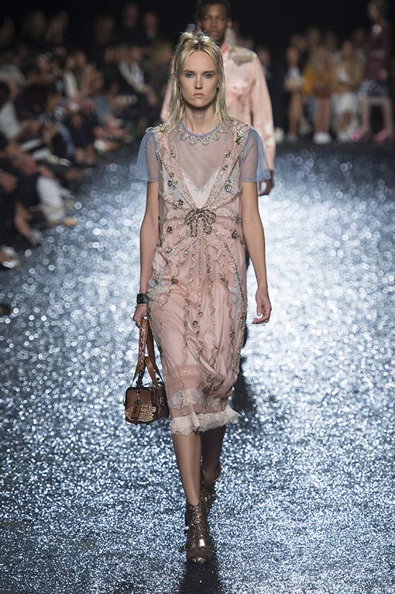 vestido lencero Coach