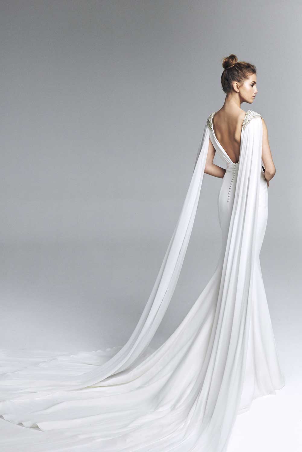 vestido de novia escote espalda