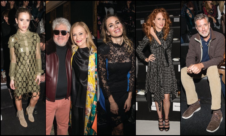 famosos en la pasarela