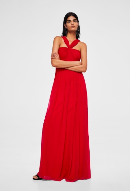 vestido rojo largo