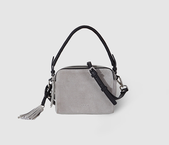 mini bolso gris