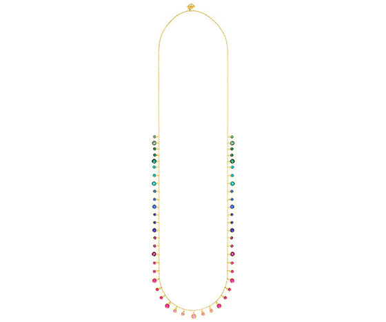 colgante swarovsly multicolor rosa