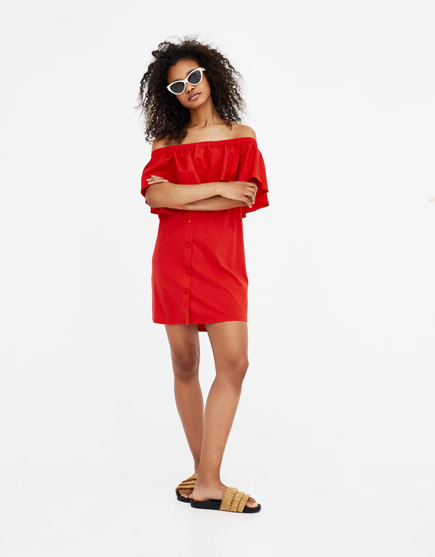 vestido rojo H&M