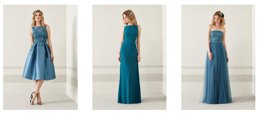 Vestidos fiesta Pronovias color azul