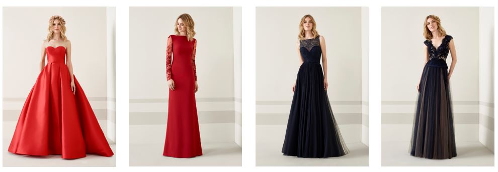 vestidos Rojos y Negros invitada boda