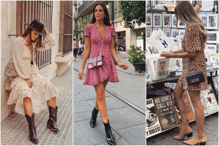 Botín estilo cowboy