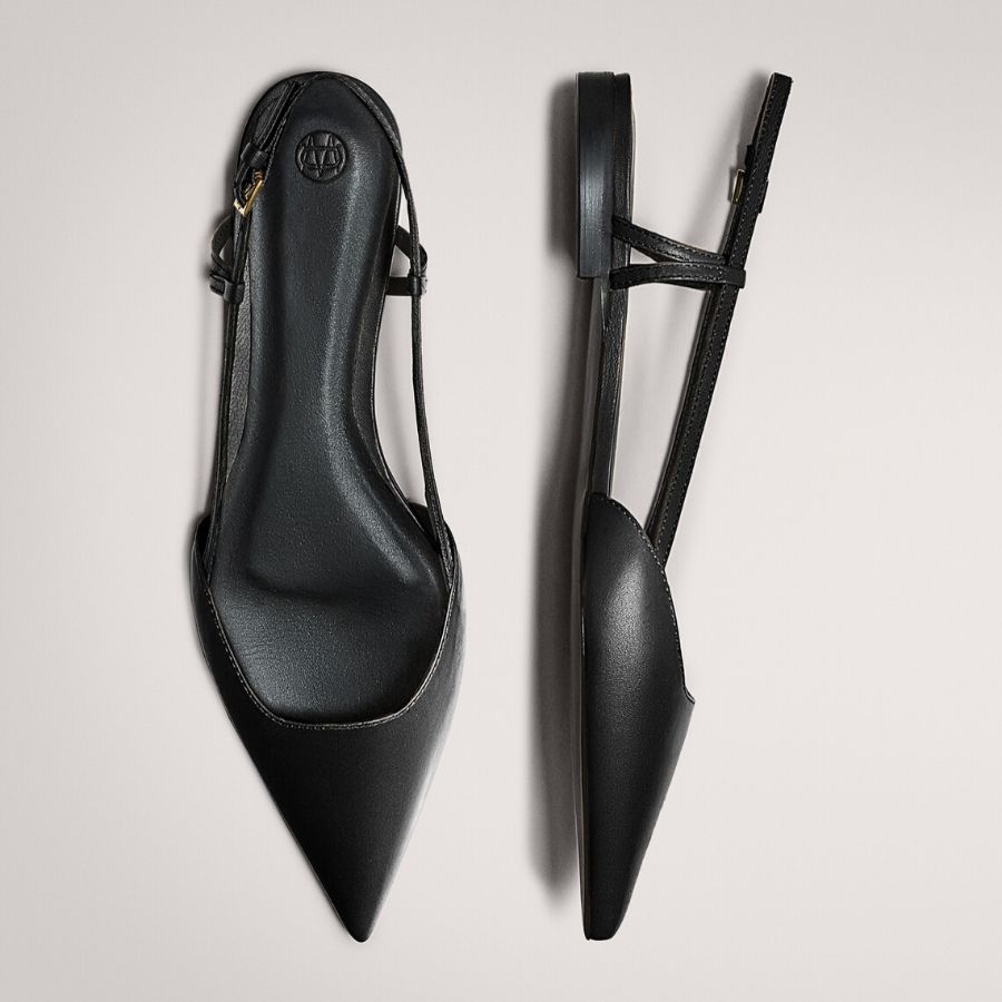 Massimo Dutti Zapato Negro Punta Redonda Botas Altas Botas De