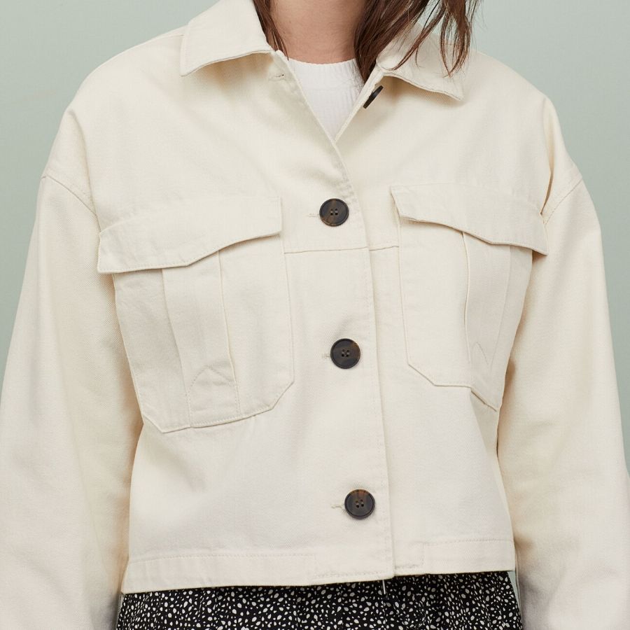 Chaqueta camisera de algodón H&M