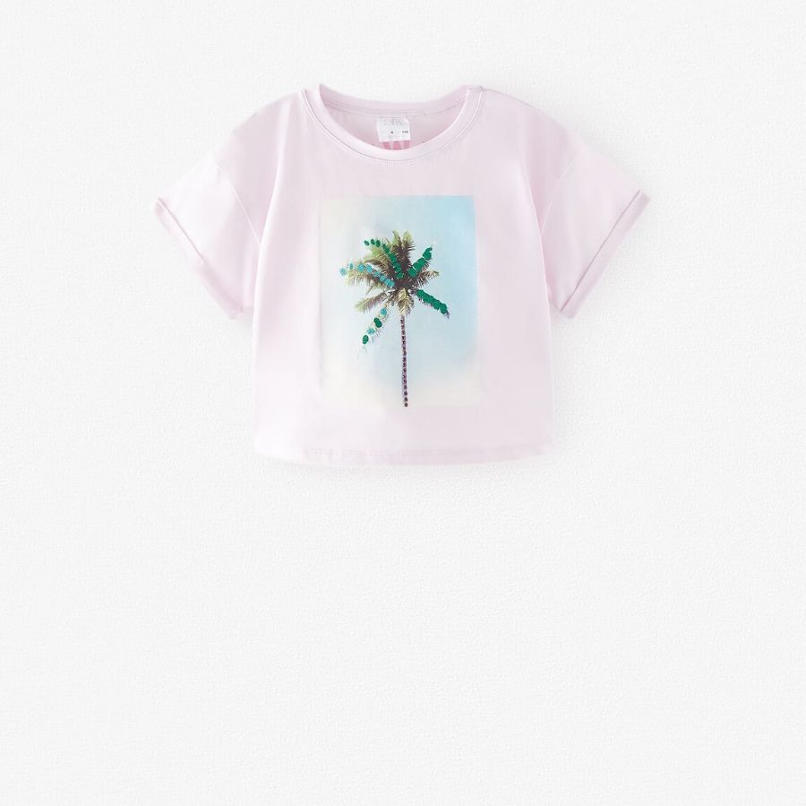 CAMISETA BOTÁNICA BRILLO Zara Kids