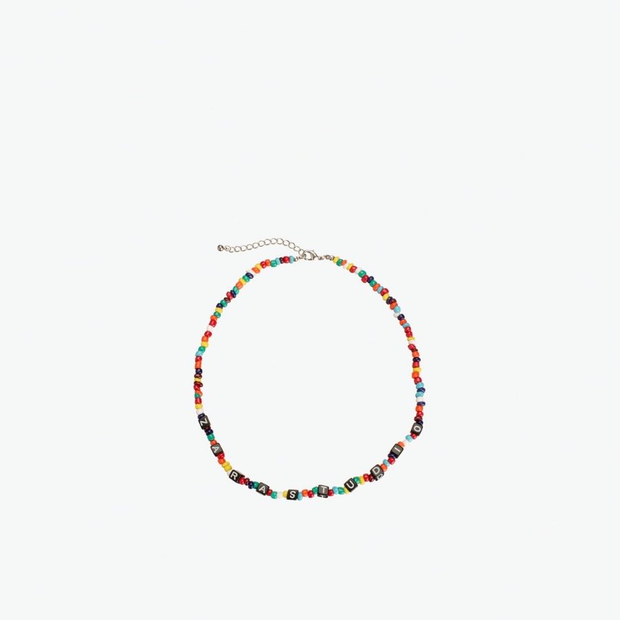 Collar abalorios multicolor 
