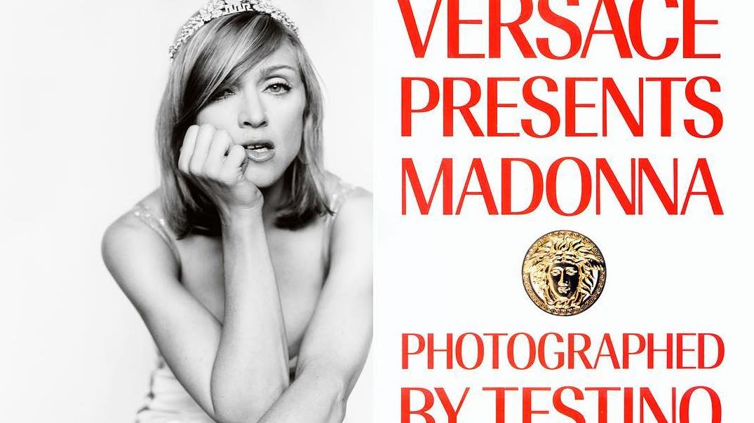 Madonna para Versace por Mario Testino