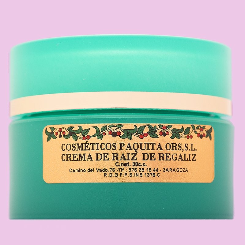 crema hidratante de Raíz de Regaliz 