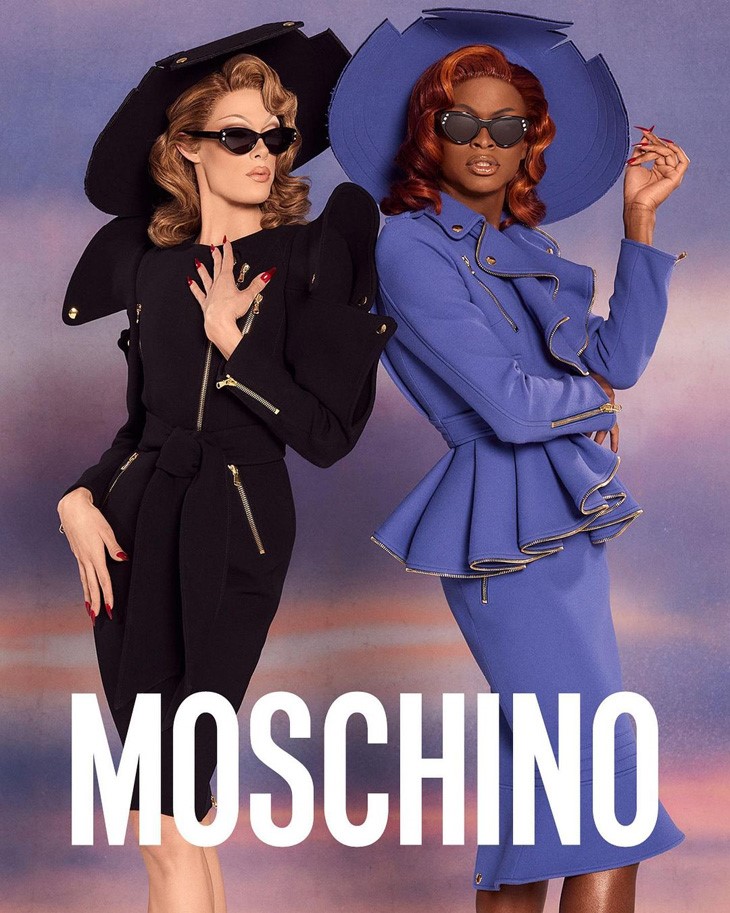 Publicidad de Moschino con Gigi Goode y Symone