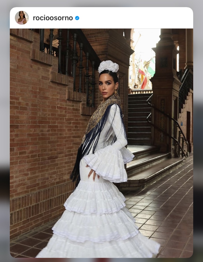 Traje de flamenca blando de la nueva colección de Rocío Osorno.