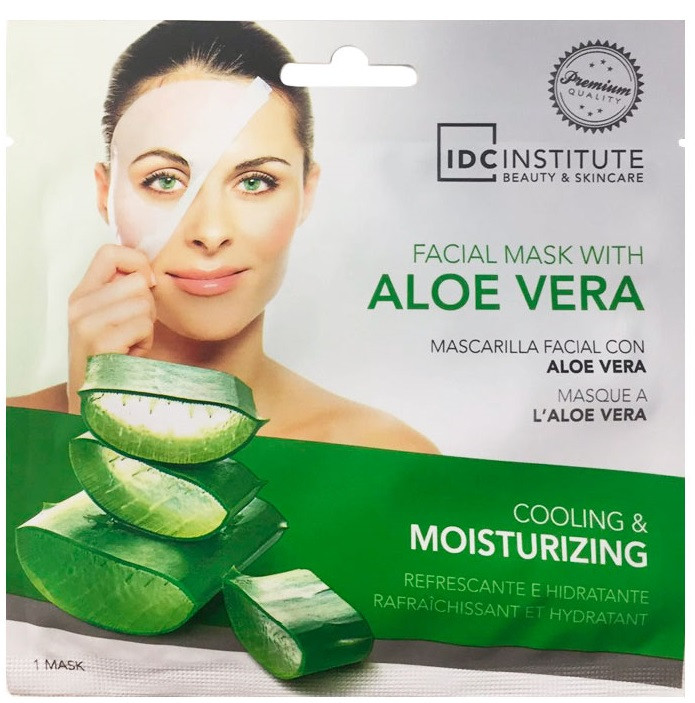 Mascarilla hidratante de aloe vera.