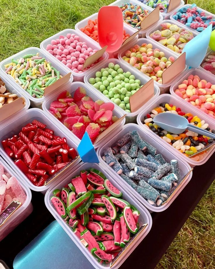 Selección de dulces para poner en tu candy bar.